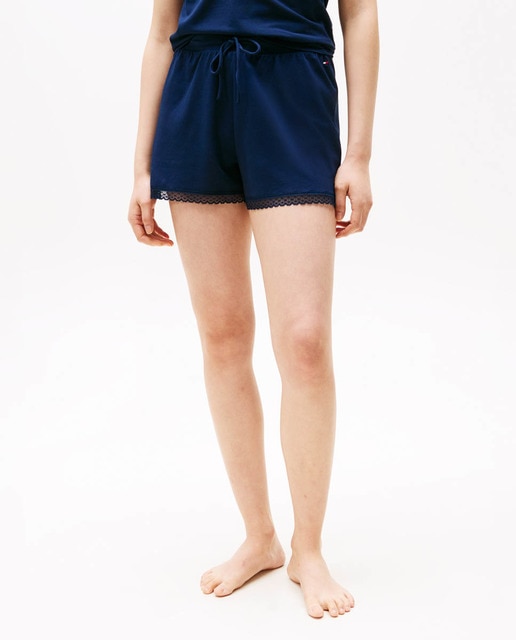 Imagen 0 de Pantalón corto de pijama en modal con encajes