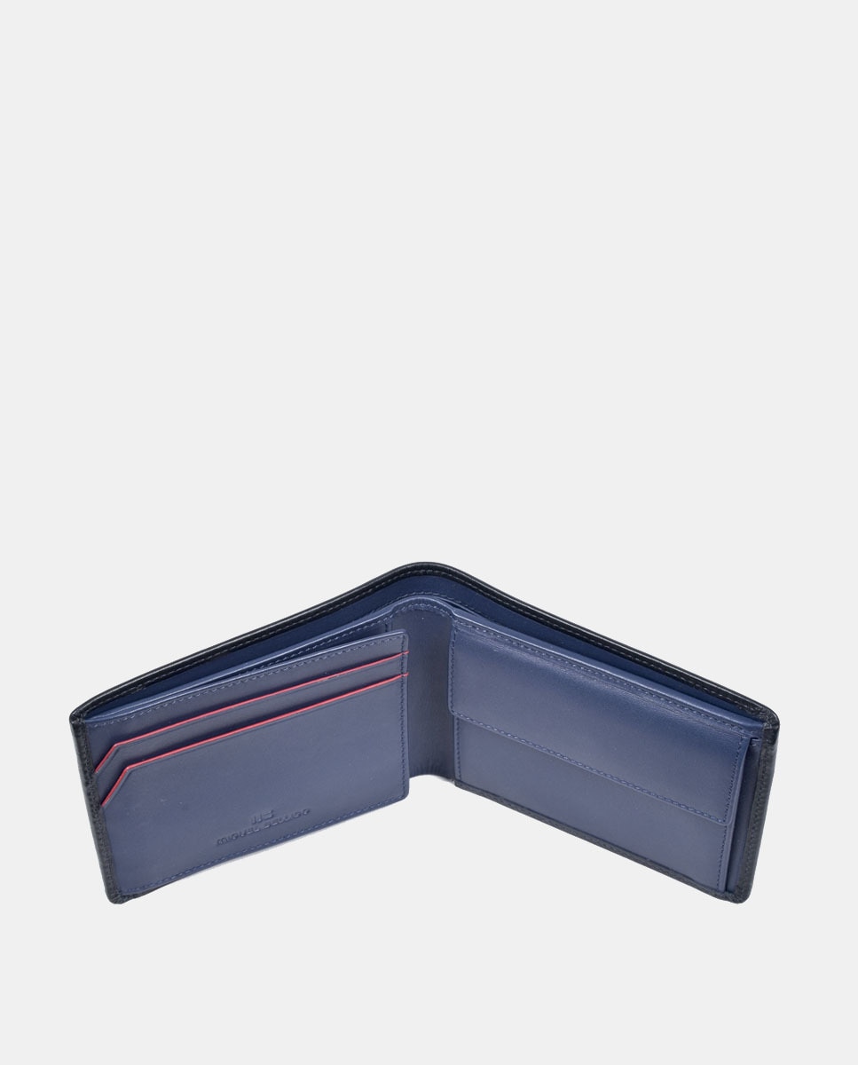 Carteira Tipo Americano com Porta-Moedas Preto-2