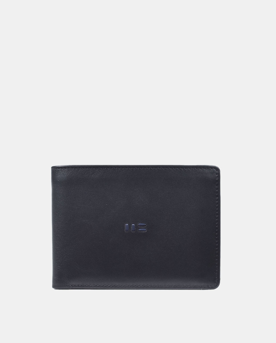Carteira Tipo Americano com Porta-Moedas Preto-1