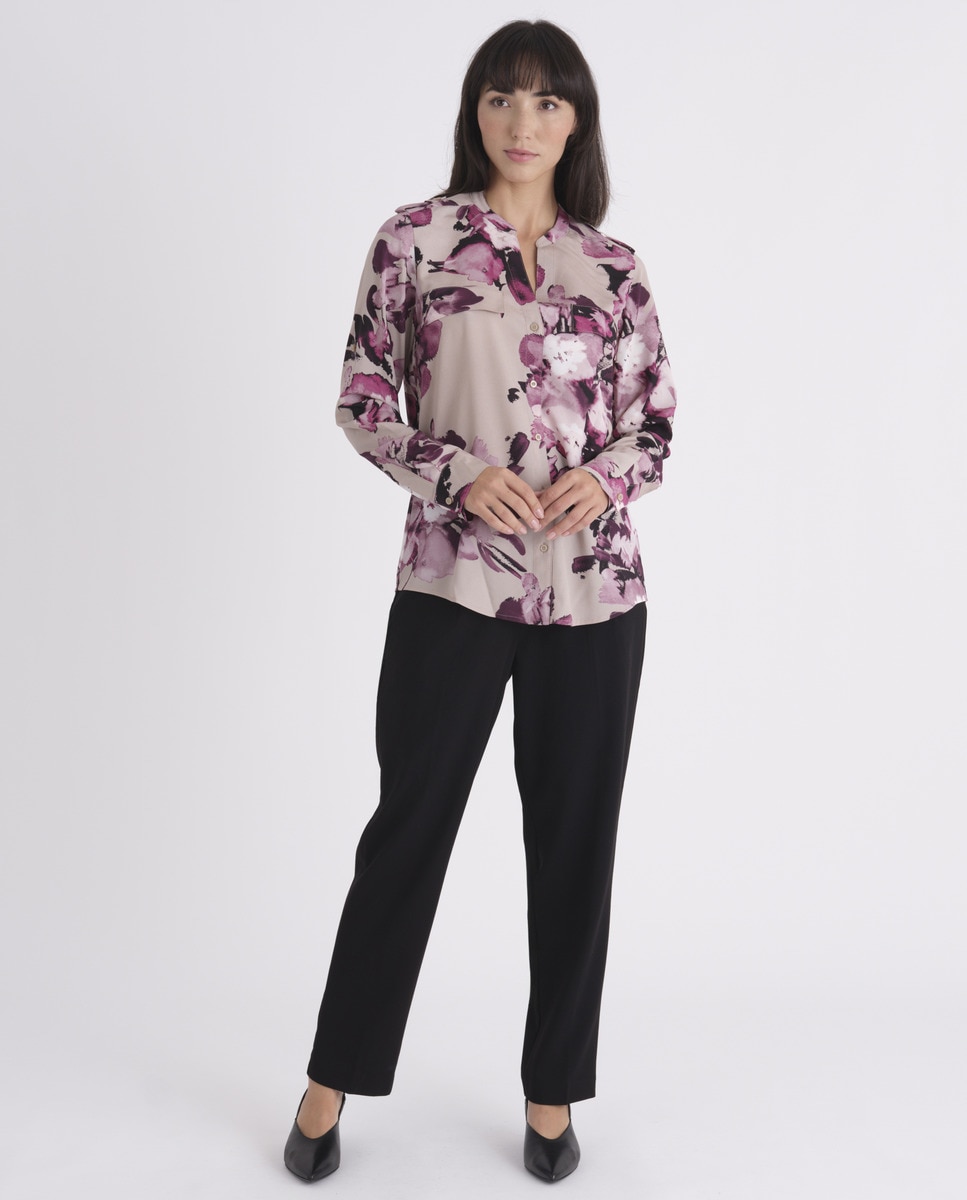 Floral Calvin Klein Pants Mujer Camisa De Mujer Con Estampado