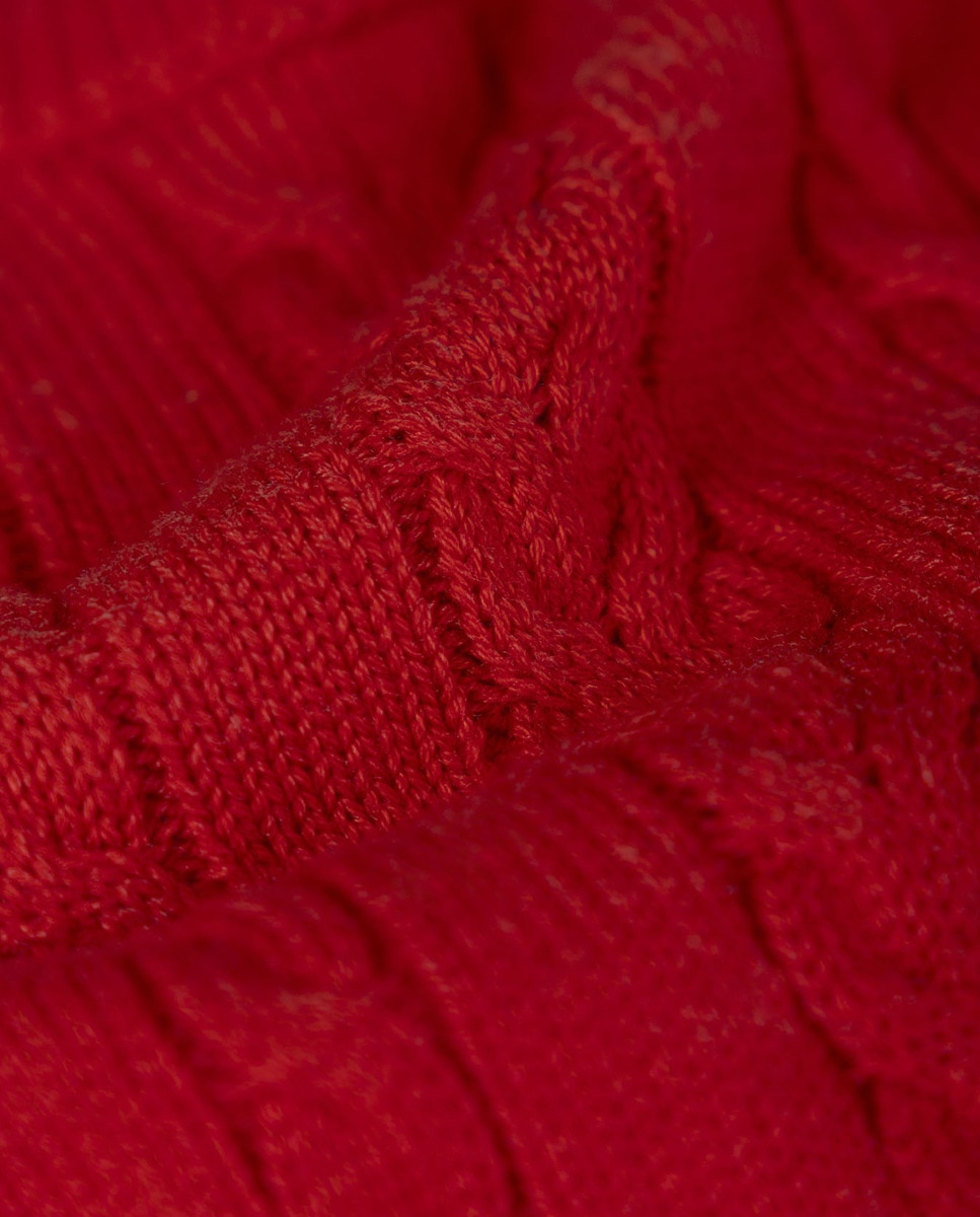 Camisola de Malha de Bebé Vermelho-5