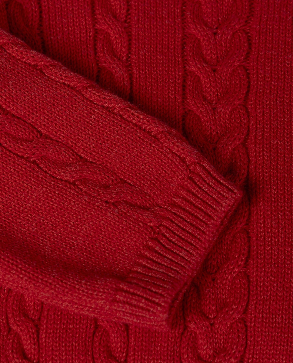 Camisola de Malha de Bebé Vermelho-4