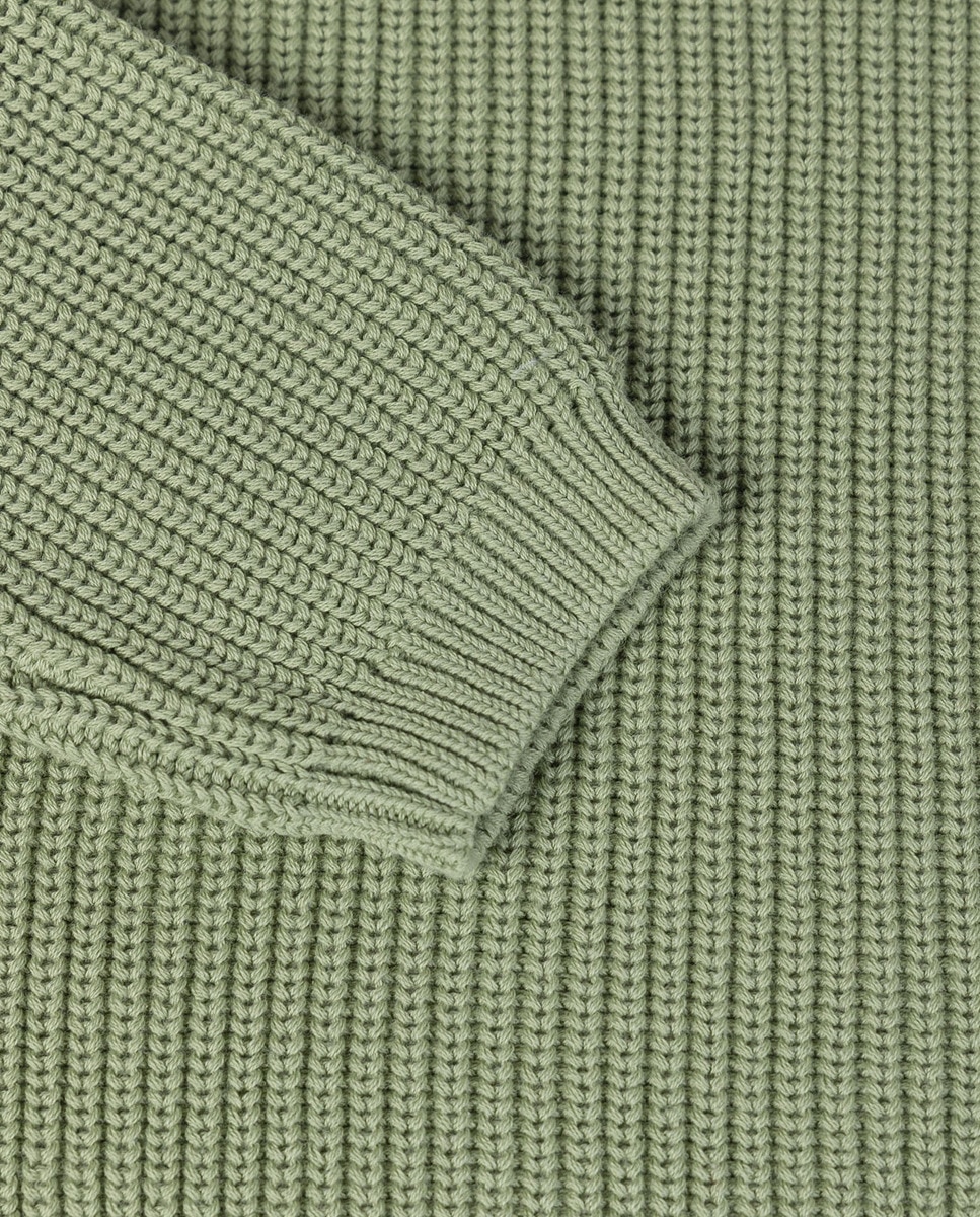 Camisola de malha Verde-claro-4