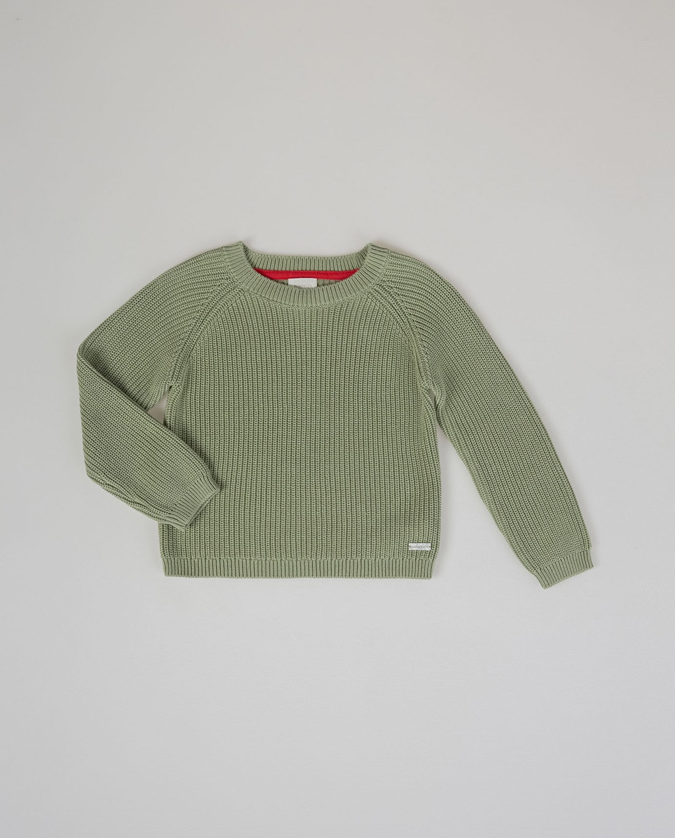 Camisola de malha Verde-claro-1