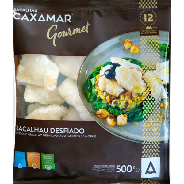 Bacalhau Desfiado Gourmet embalagem 500 g
