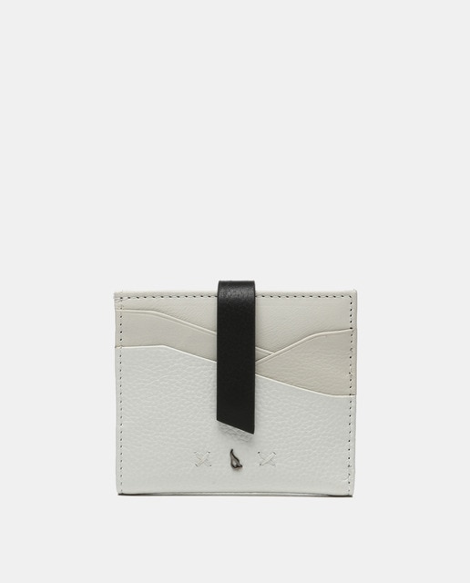 Imagen 0 de Tarjetero Oceans Diary en piel blanca