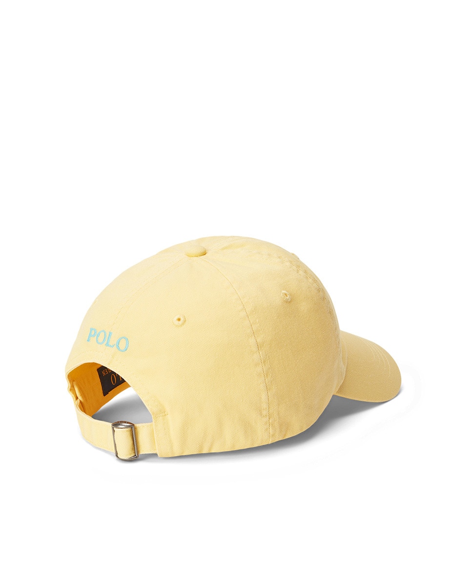 Boné de Algodão com Cavalo Bordado Amarelo-2