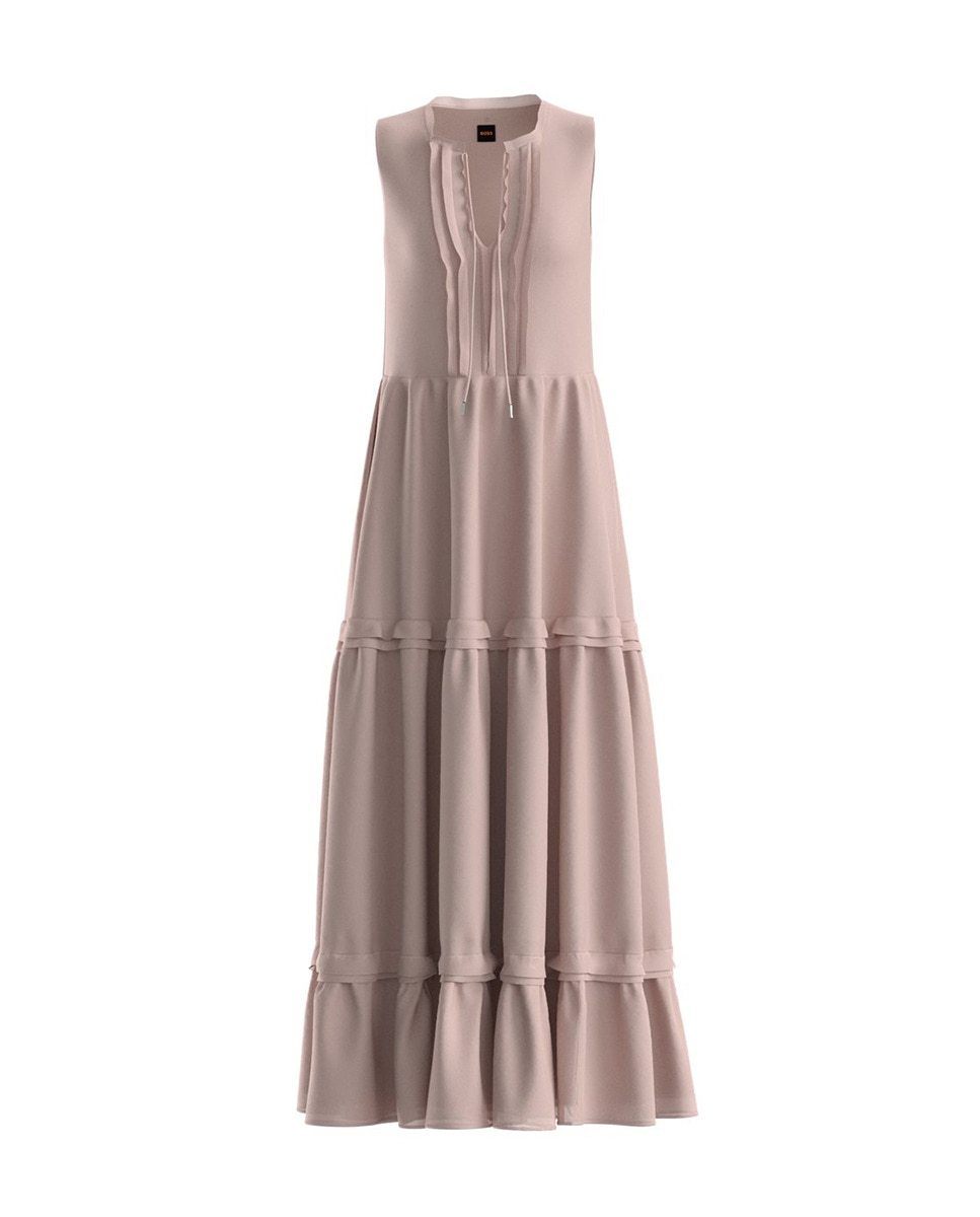 Vestido comprido sem mangas Rosa-claro-1
