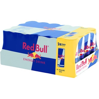 bebida energética con cafeína, taurina, Vitamina B y agua de los Alpes pack 24 latas 25 cl - Red Bull