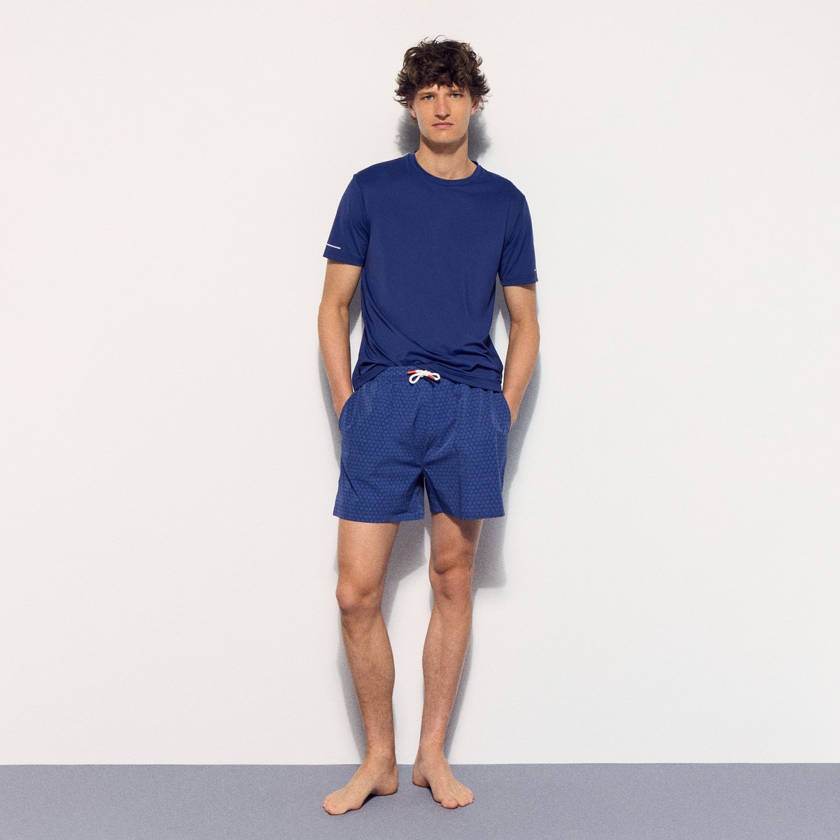 T-shirt de homem Azul-marinho-3