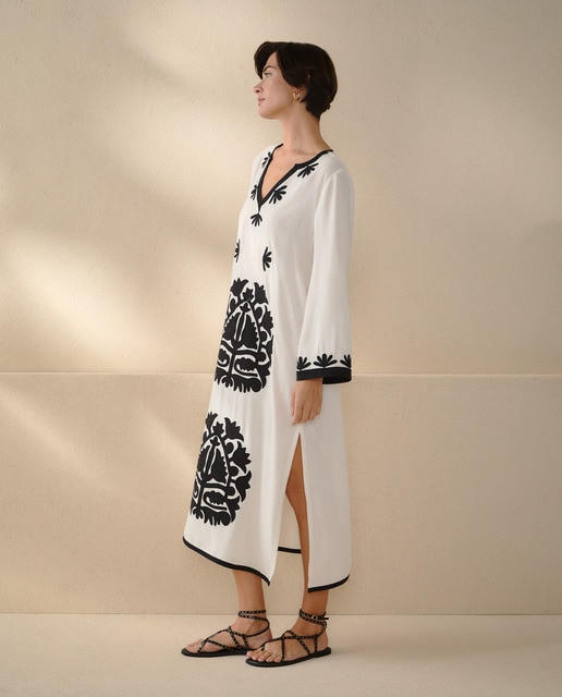 Imagem 0 de Kaftan Comprido Bordado
