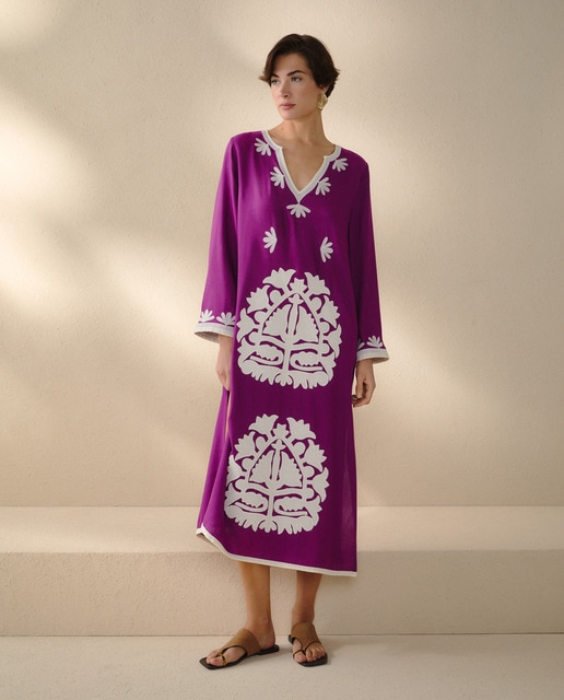 Imagem 0 de Kaftan Comprido Bordado