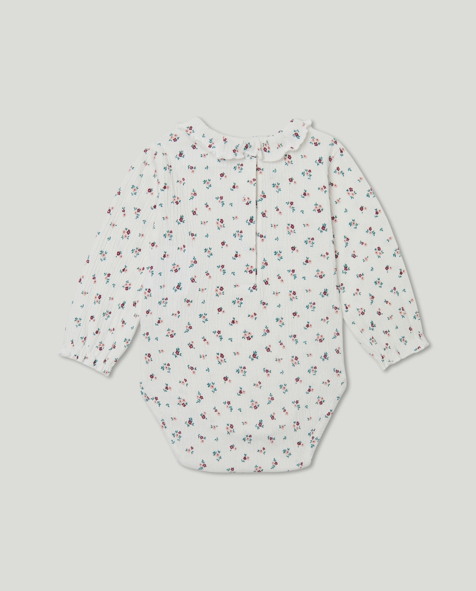 Body de Bebé com Manga Comprida, All Over Print e Gola com Folho Branco-2