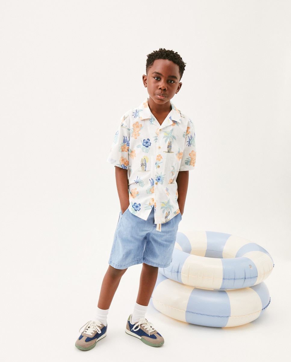 Camisa estampada Branco-2
