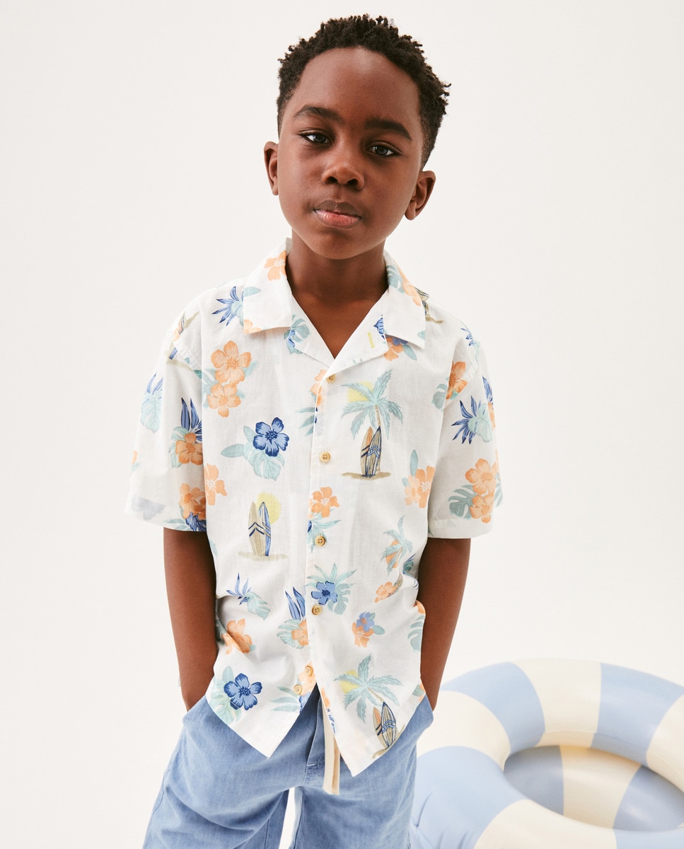 Camisa estampada Branco-1
