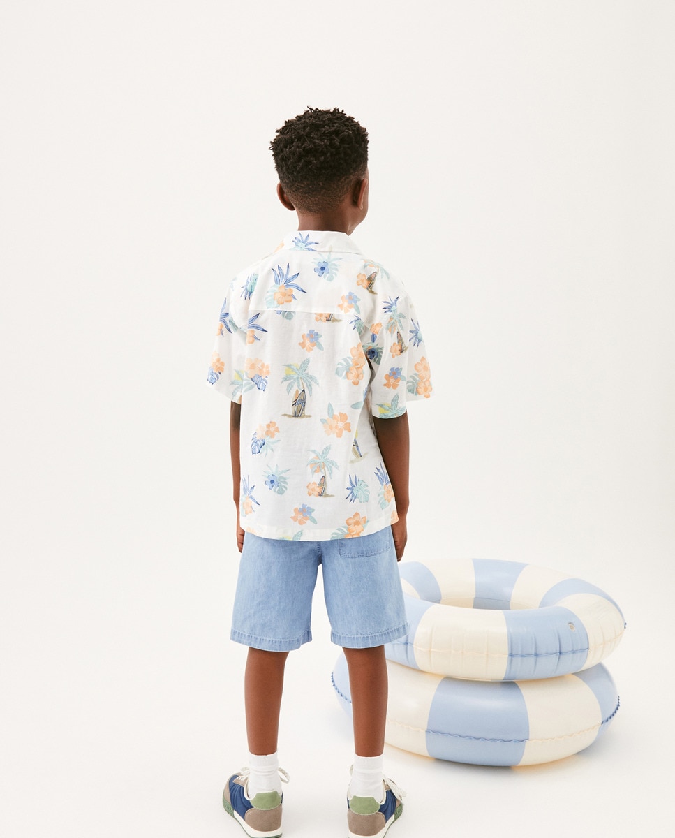 Camisa estampada Branco-6