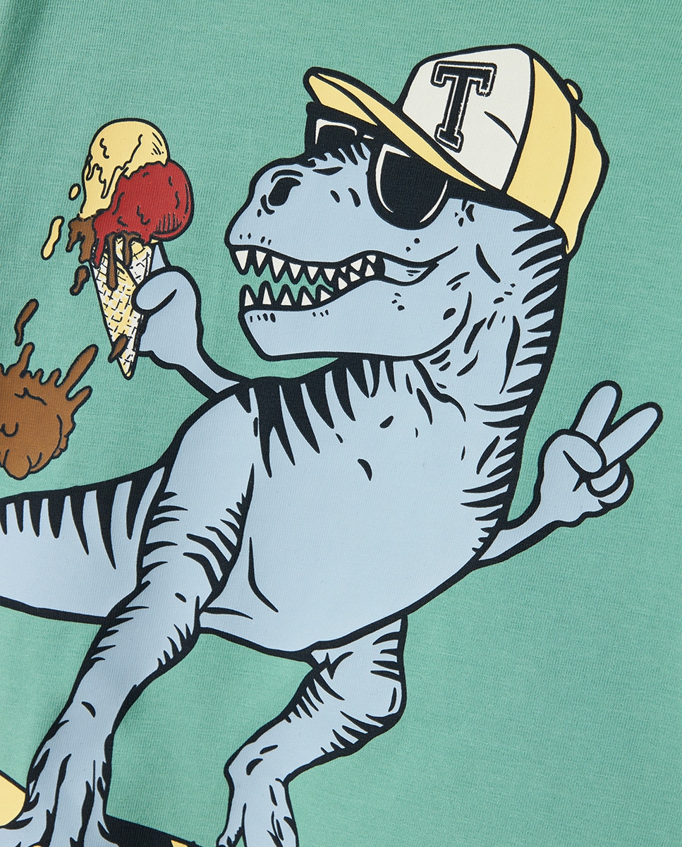 Camiseta de niño Turquesa-3