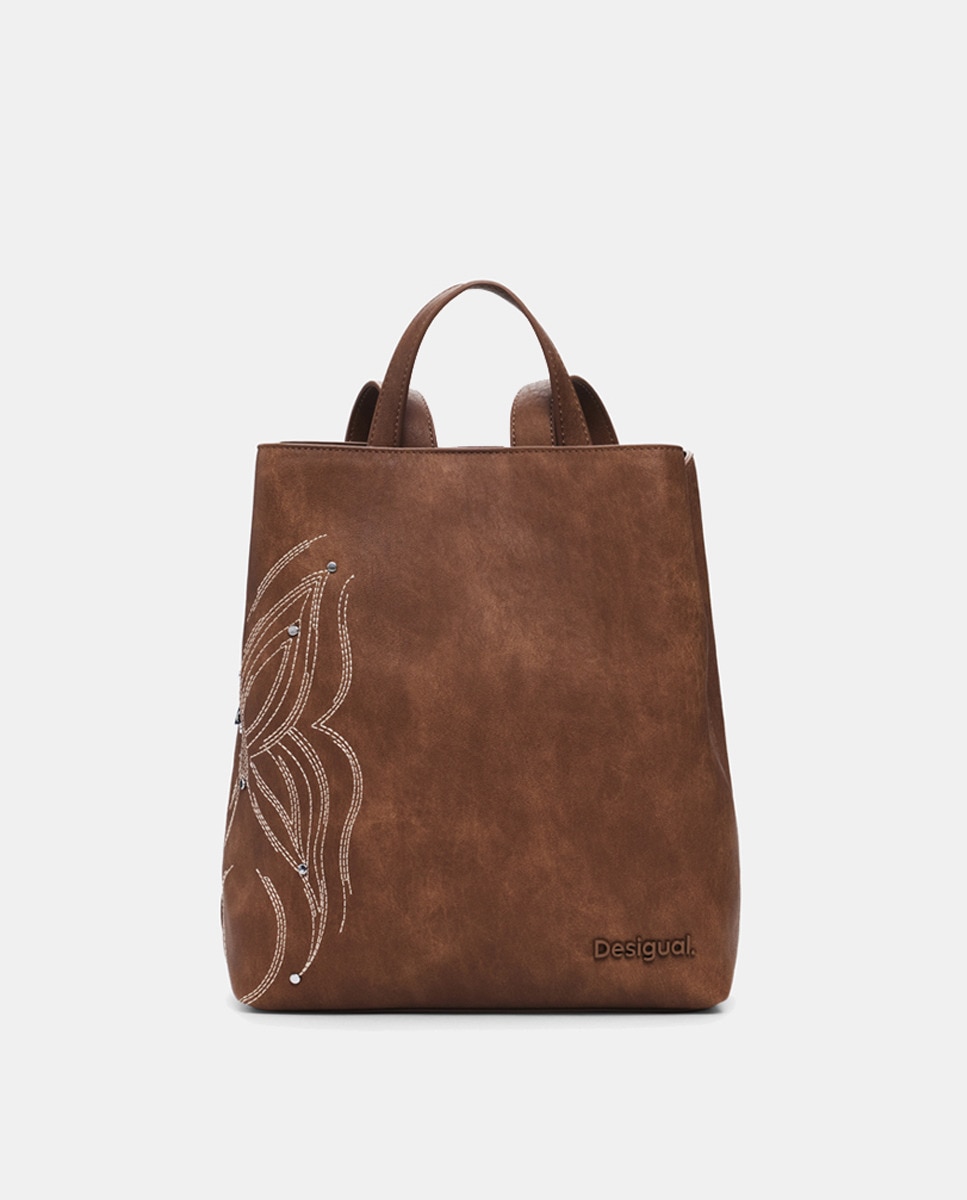 Mochila Mini Borboleta Bege-1