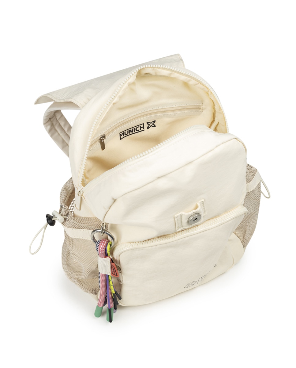 Mochila Fabricada em Poliamida Reciclada Nude-3