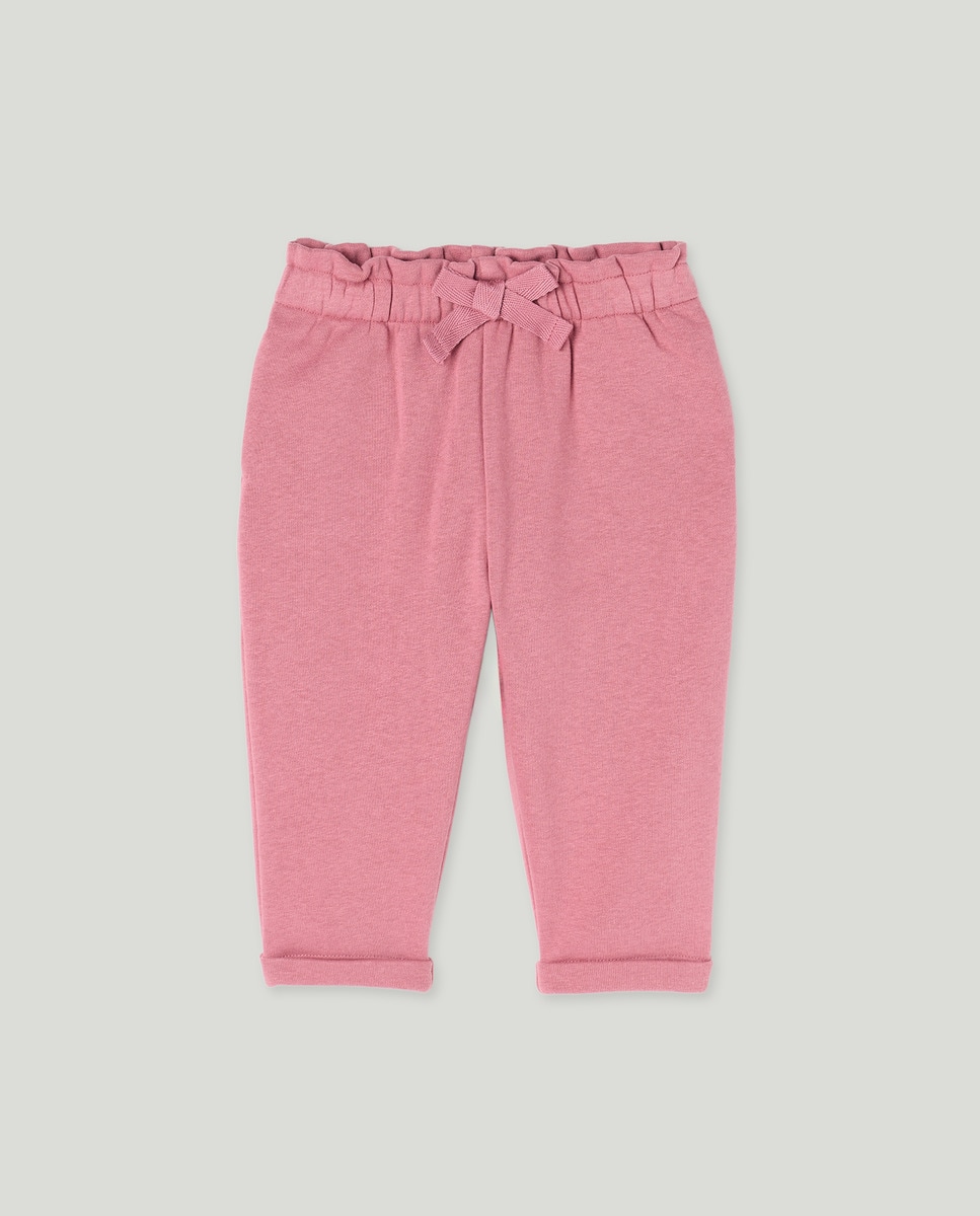 Pantalón bebé felpa Rosado-1