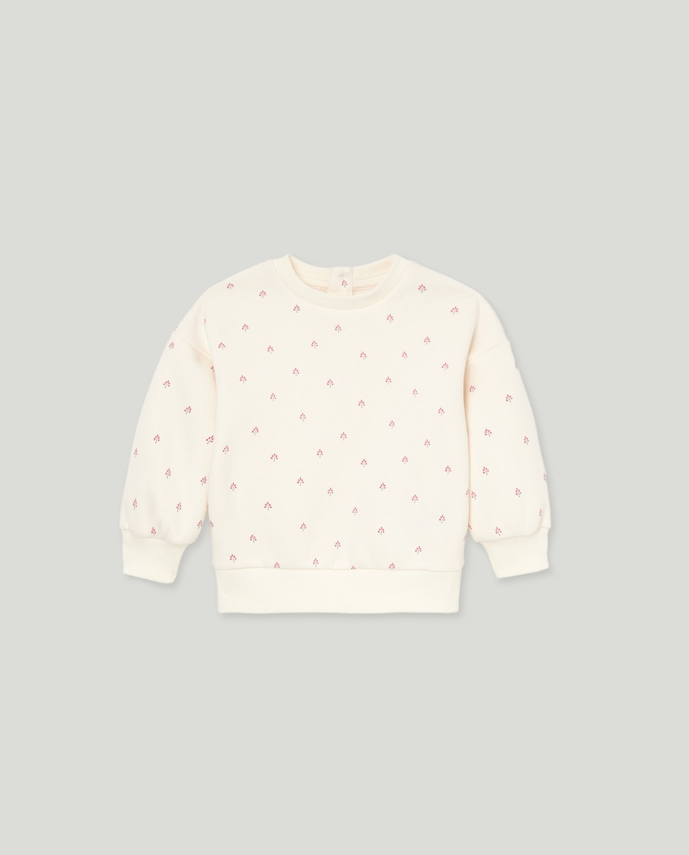 Sudadera bebé estampada Blanco-1