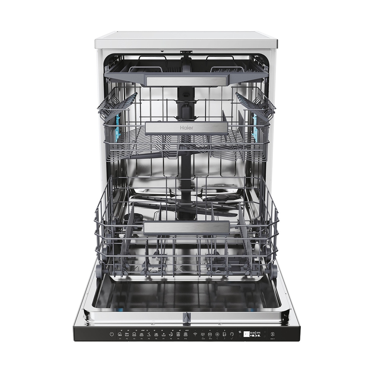 Lavavajillas Haier 16 servicios, 60 cm con WIFI I-PRO SHINE - XF 6C2M1PX Inox-4