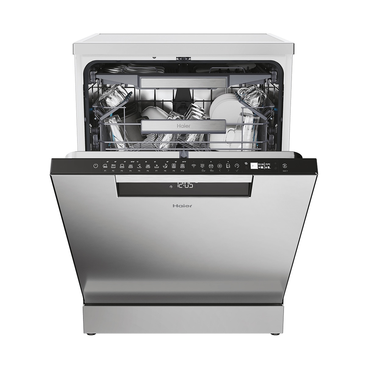 Lavavajillas Haier 16 servicios, 60 cm con WIFI I-PRO SHINE - XF 6C2M1PX Inox-3