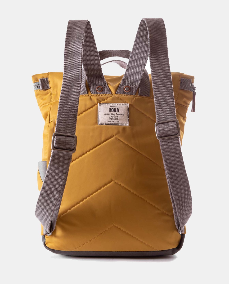 Mochila Unissexo Canfield B Média de Nylon Reciclado Repelente à Água - Cor de Mostarda Mostarda-2
