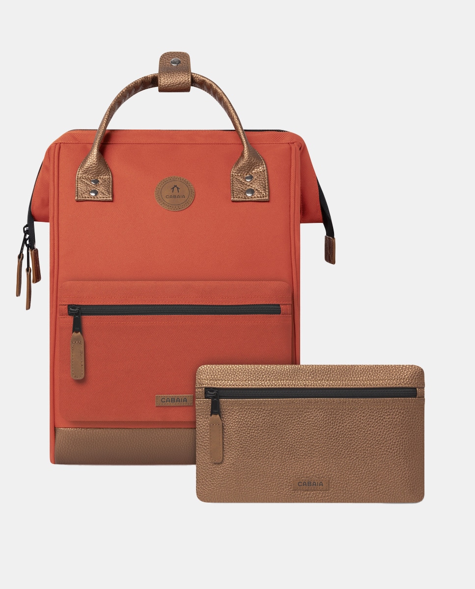 Mochila Média Bogotá Repelente à Água - Laranja Laranja-1