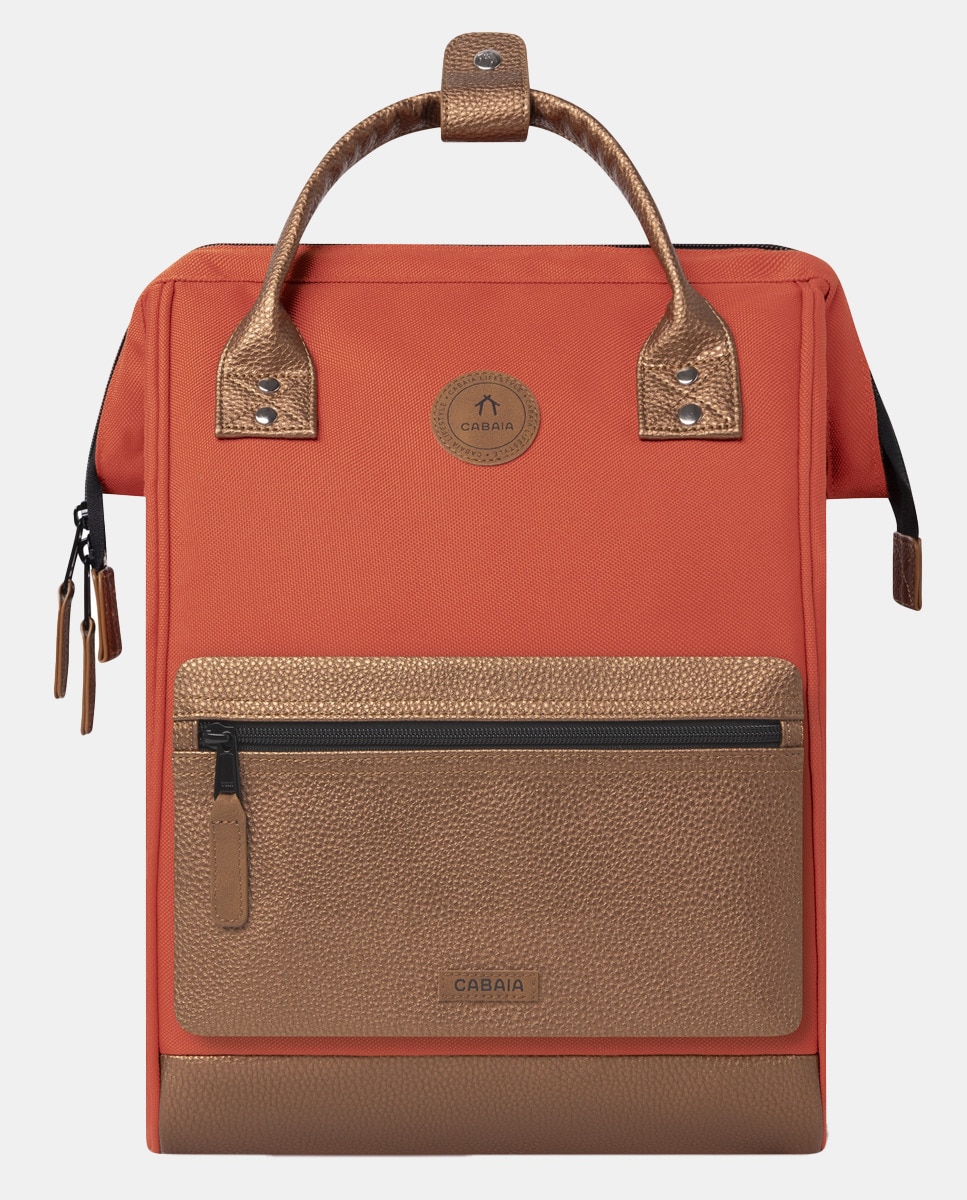 Mochila Média Bogotá Repelente à Água - Laranja Laranja-3