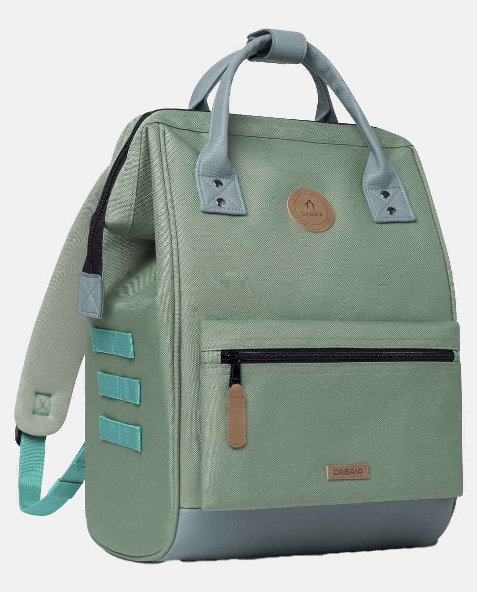 Mochila Seville Medium de Poliéster Reciclado - Verde Verde-claro-4