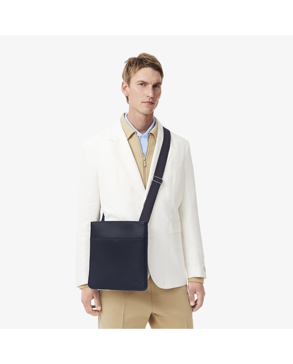 Mala a Tiracolo com Bolsos Interiores e em Material Reciclado - Azul-Marinho Azul-marinho-5