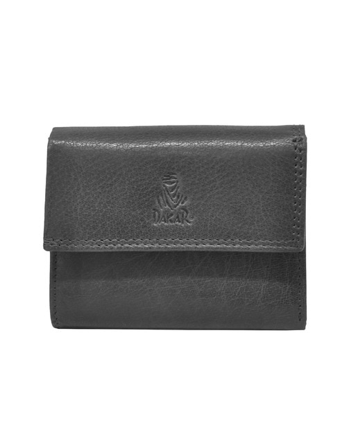 Imagem 0 de Porta Moedas C/Notas em Pele Genuína DAKAR WILD DKB1304R em Preto