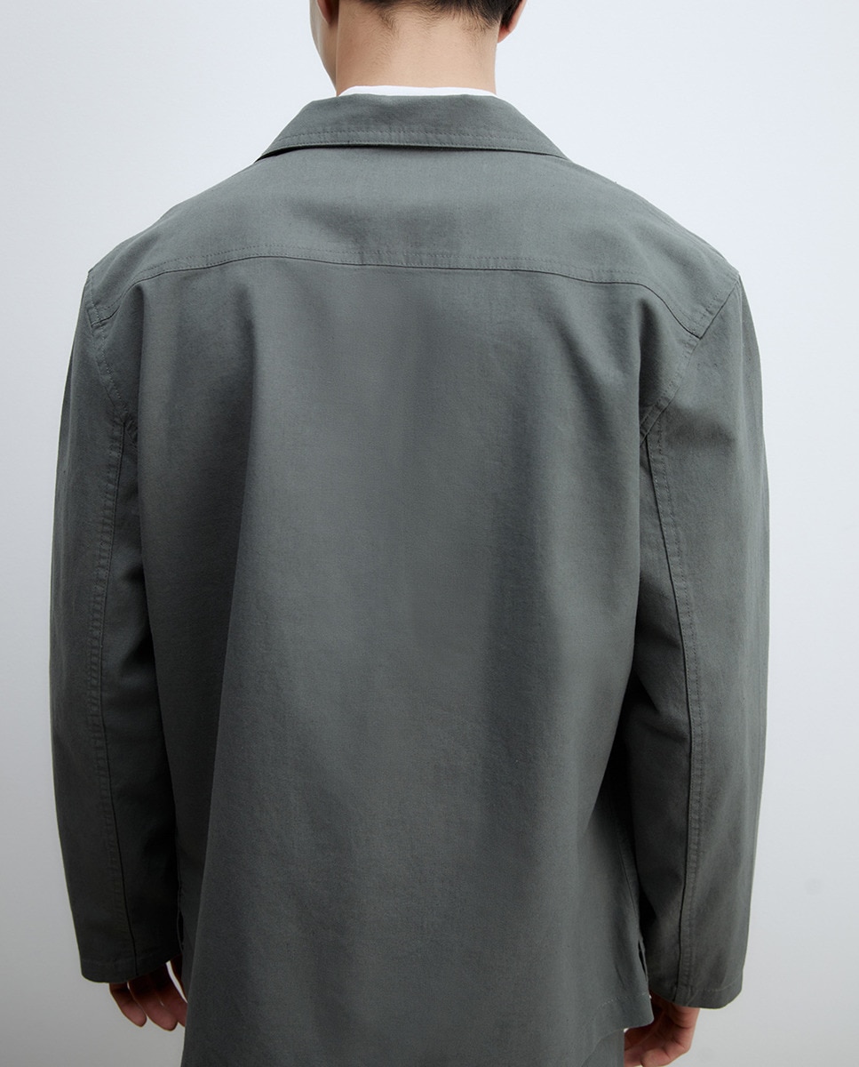 Blazer de Linho Verde-6