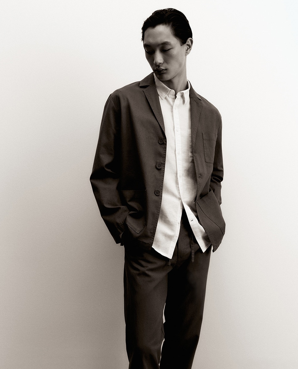 Blazer de Linho Verde-4