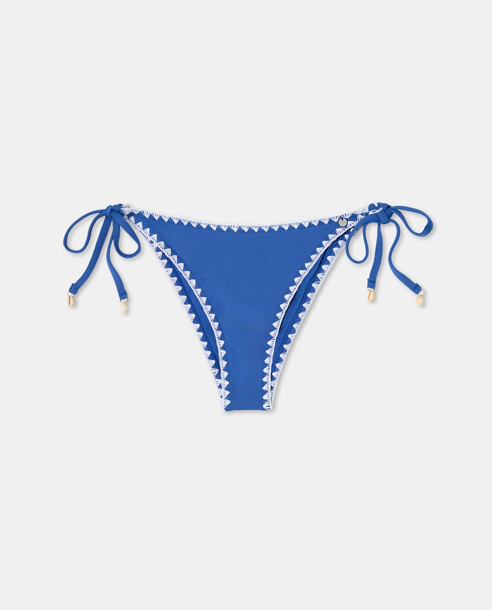 Tanga Lisa com Festão Azul Tinta-4