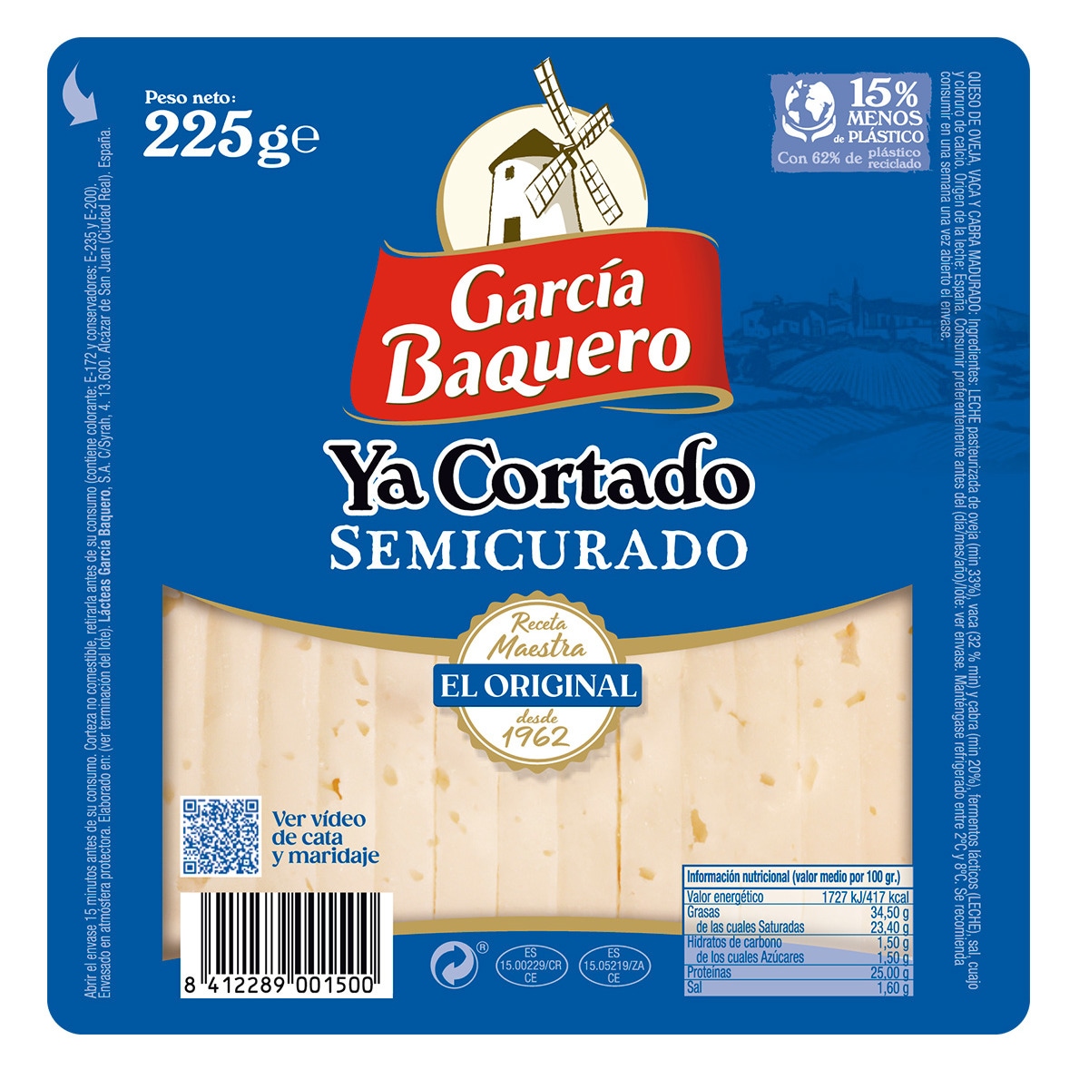 Queijo Semicurado Já Cortado unidade 225 g