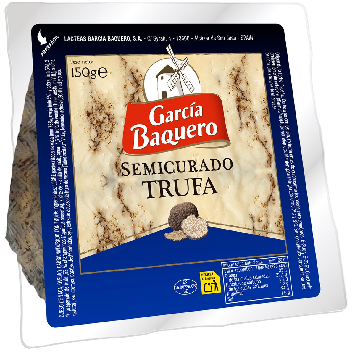 Queijo Semicurado Com Trufa em Cunha unidade 150 g