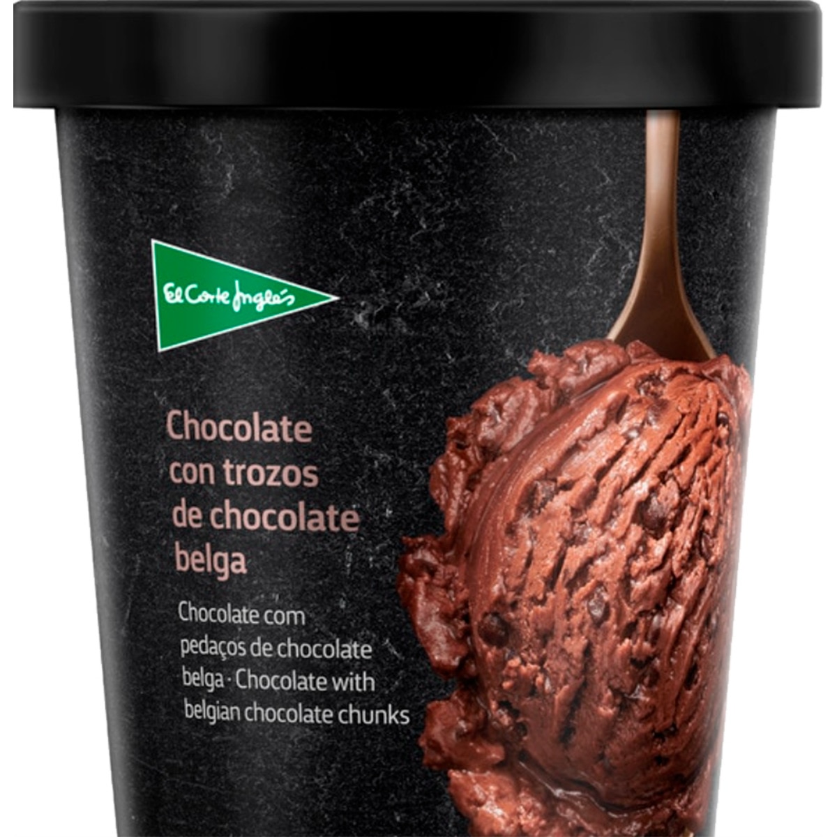 Gelado de Chocolate com Pedaços de Chocolate Belga embalagem 435 ml