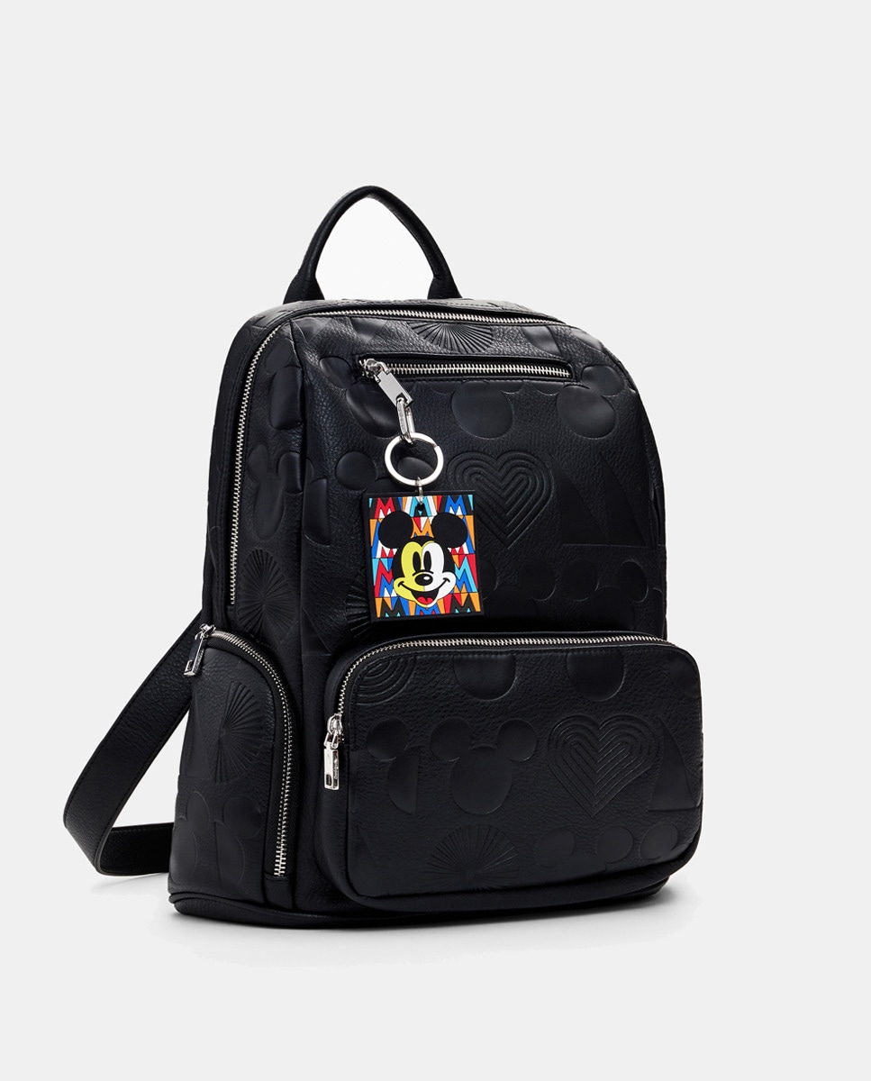Mochila com Relevos Mickey Preto-3