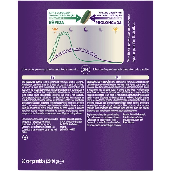 Schlaf hilft schnell einzuschlafen und die ganze Nacht durchzuschlafen Box 28 Tabletten mit Melatonin