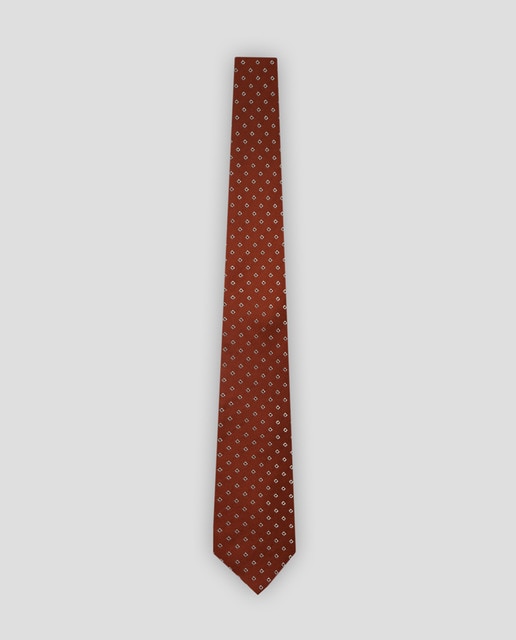 Imagen 0 de Corbata de hombre de seda jacquard cuadrados