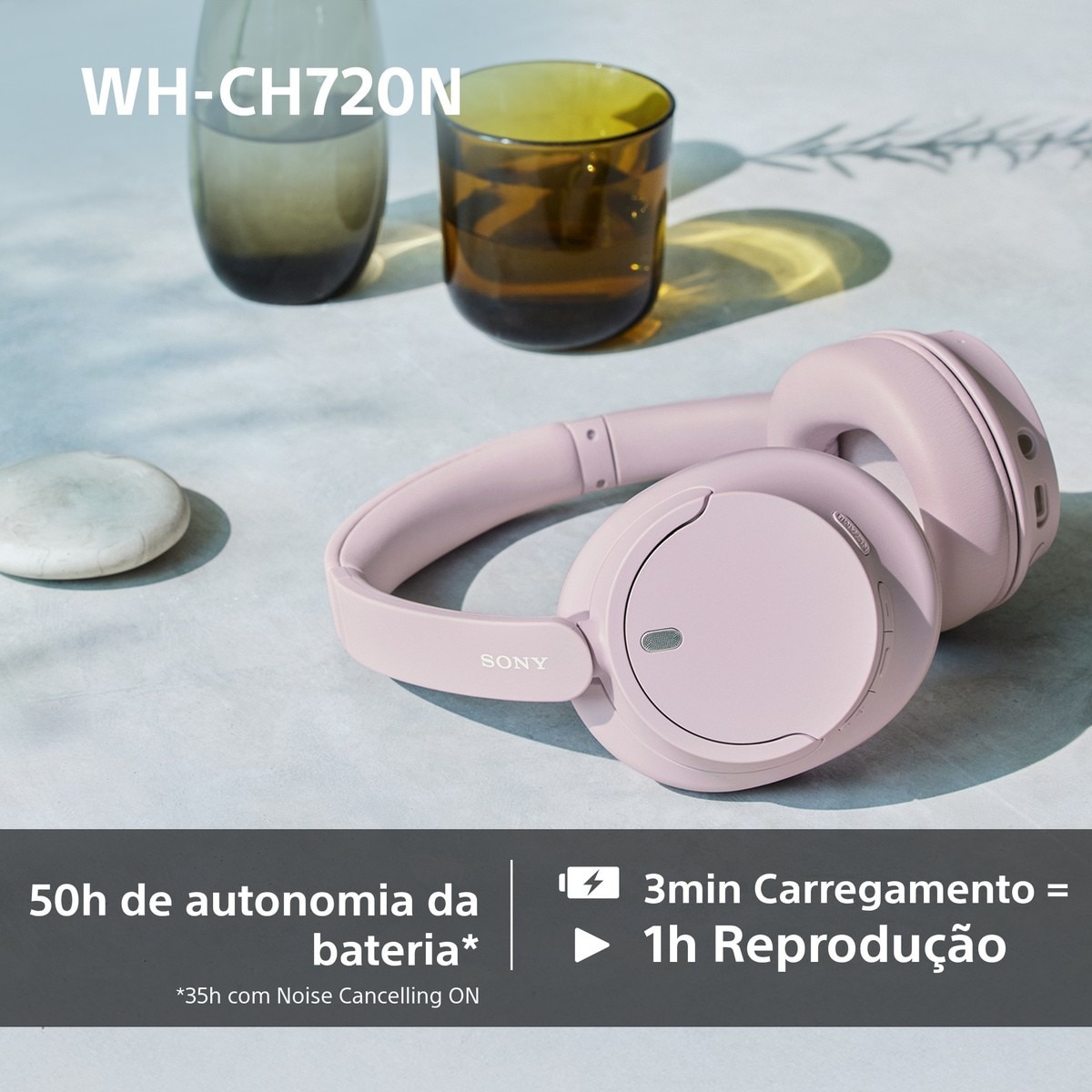Auscultadores Wireless Sony WH-CH720N Rosa-7