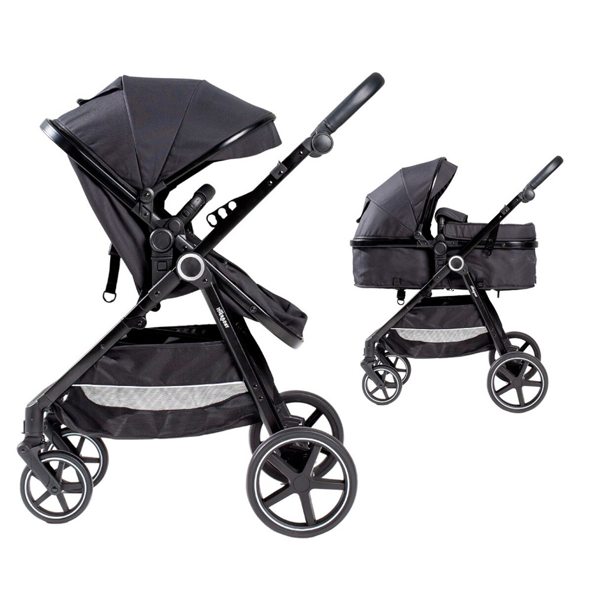 Carrito de bebé 2 en 1 Versa Negro-1