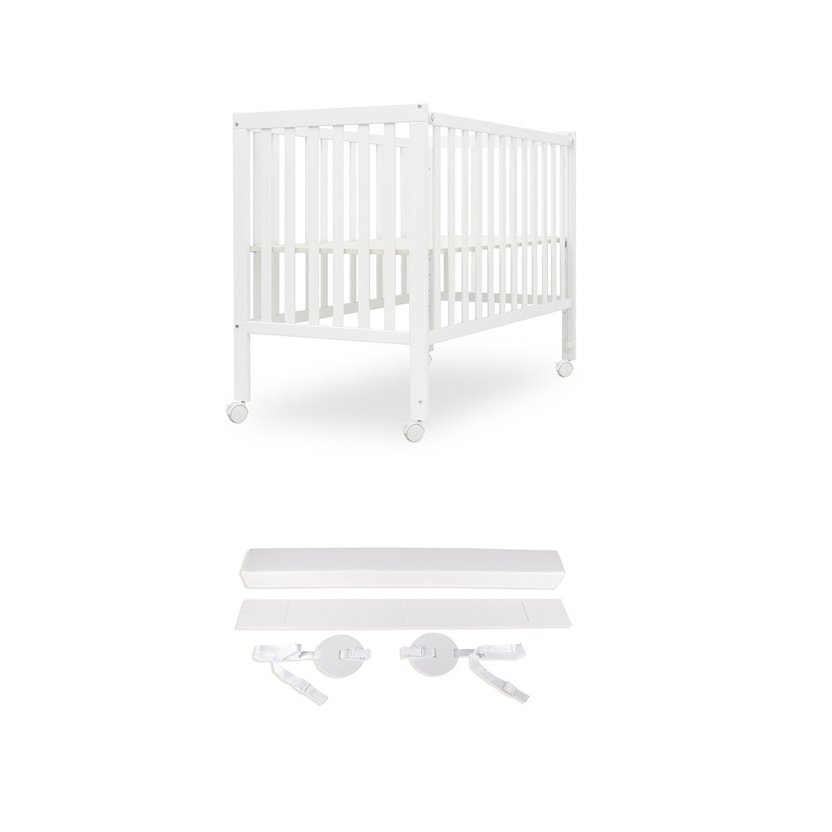 Pack cuna colecho convertible + kit sistema colecho Blanco-1