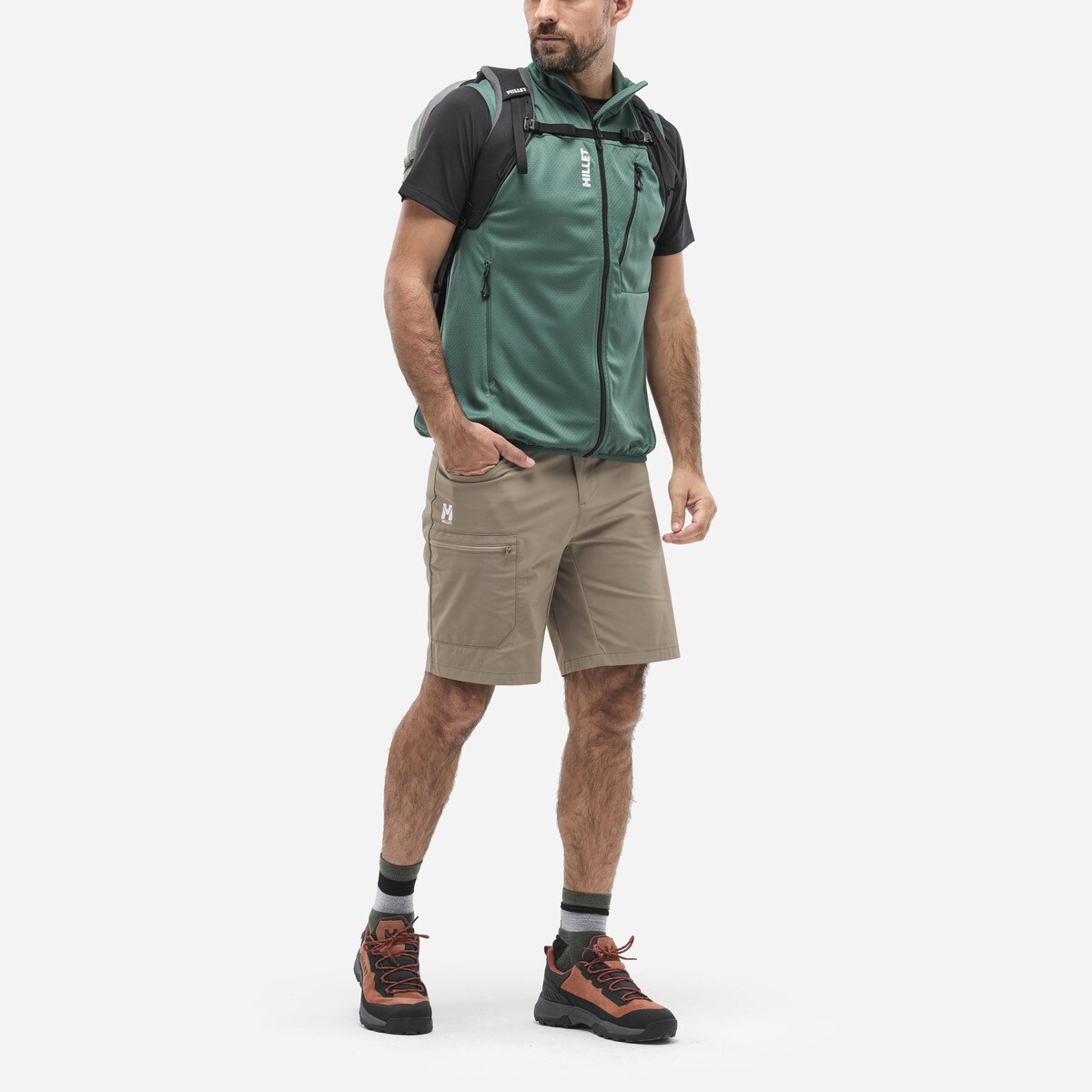 Short Randonnée MILLET Ubic S Homme - Short Hybride Confortable Et Résistant
