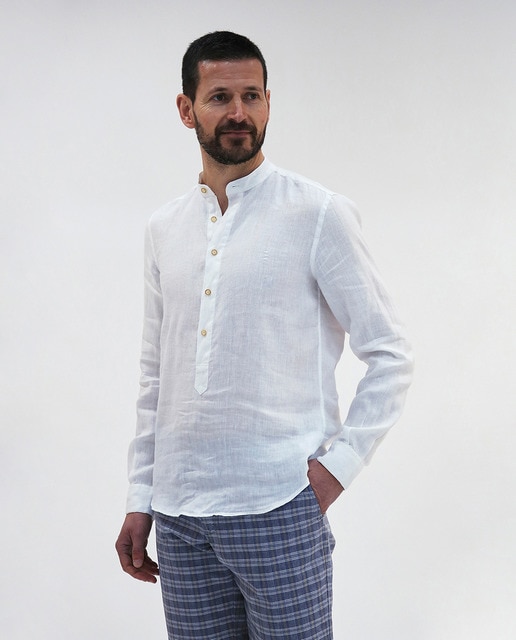 camisa cuello mao hombre corte ingles