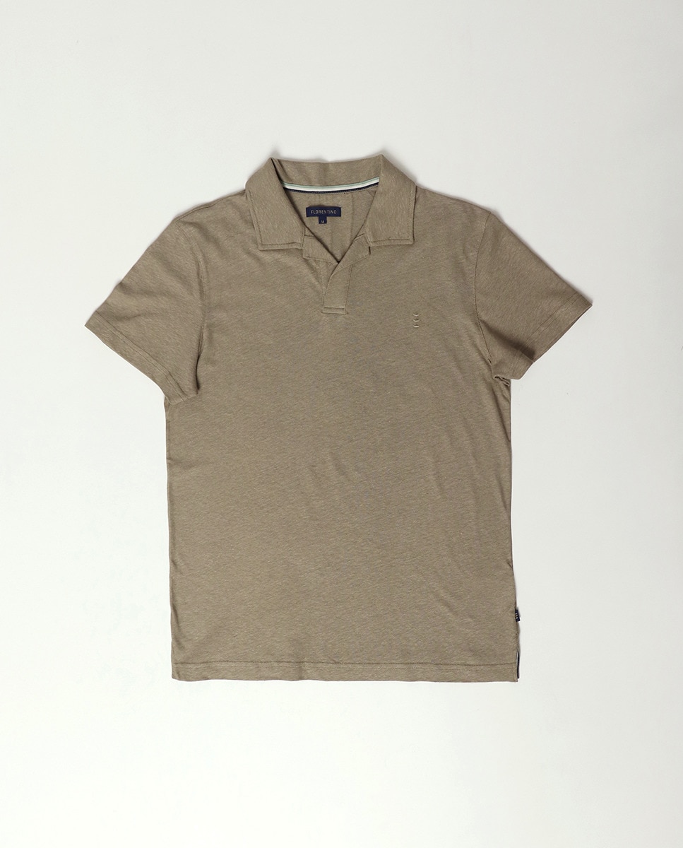 Polo Slim Caqui-5