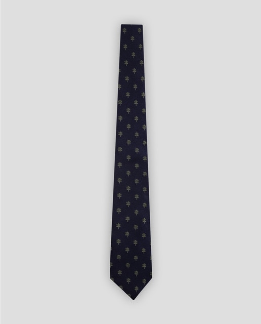 Imagen 0 de Corbata de hombre de seda con jacquard de árboles