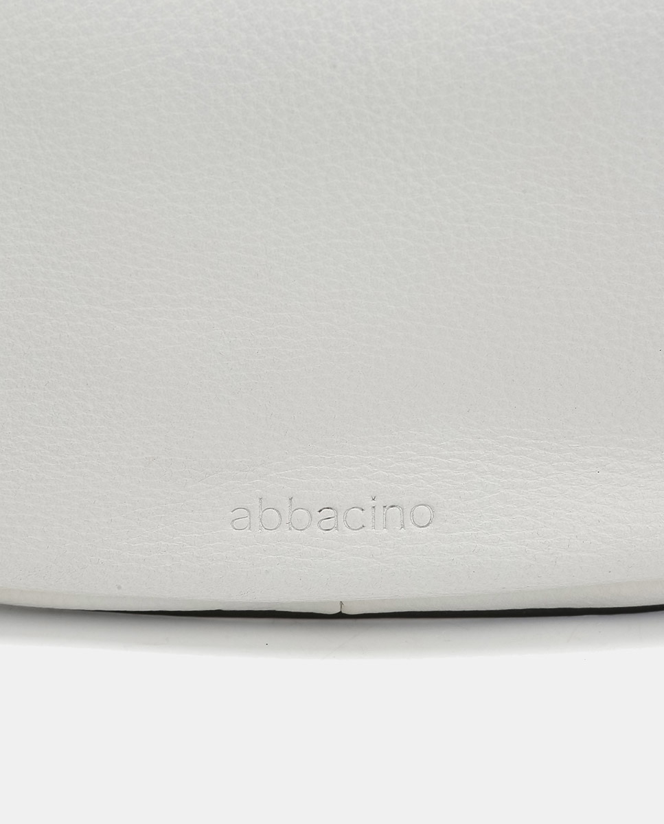 Mala de Ombro Oceans Diary em Pele - Branco Branco-6